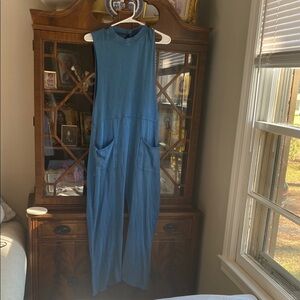 Out from under Austin Sleeveless blue jumpsuit urban outfitters
